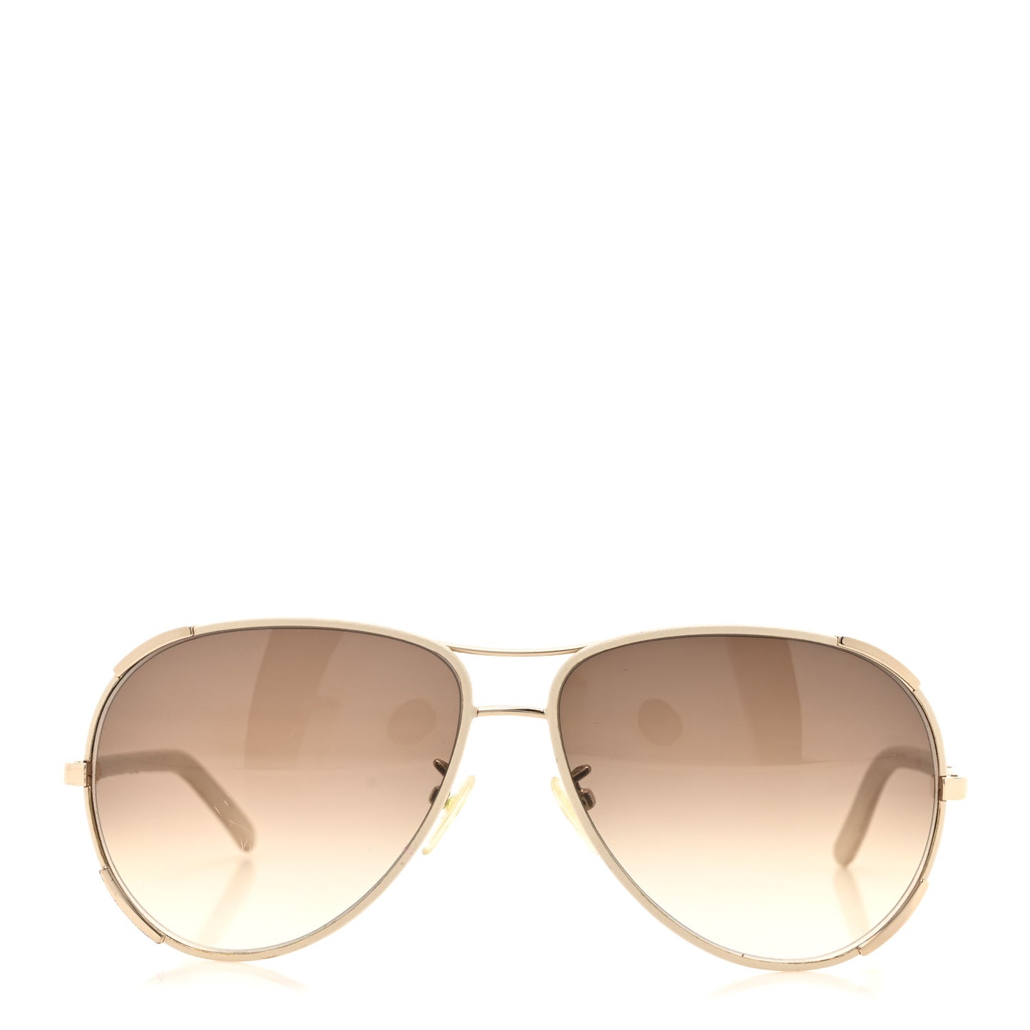 Metal Aviator Sunglasses CE100SL White Gold