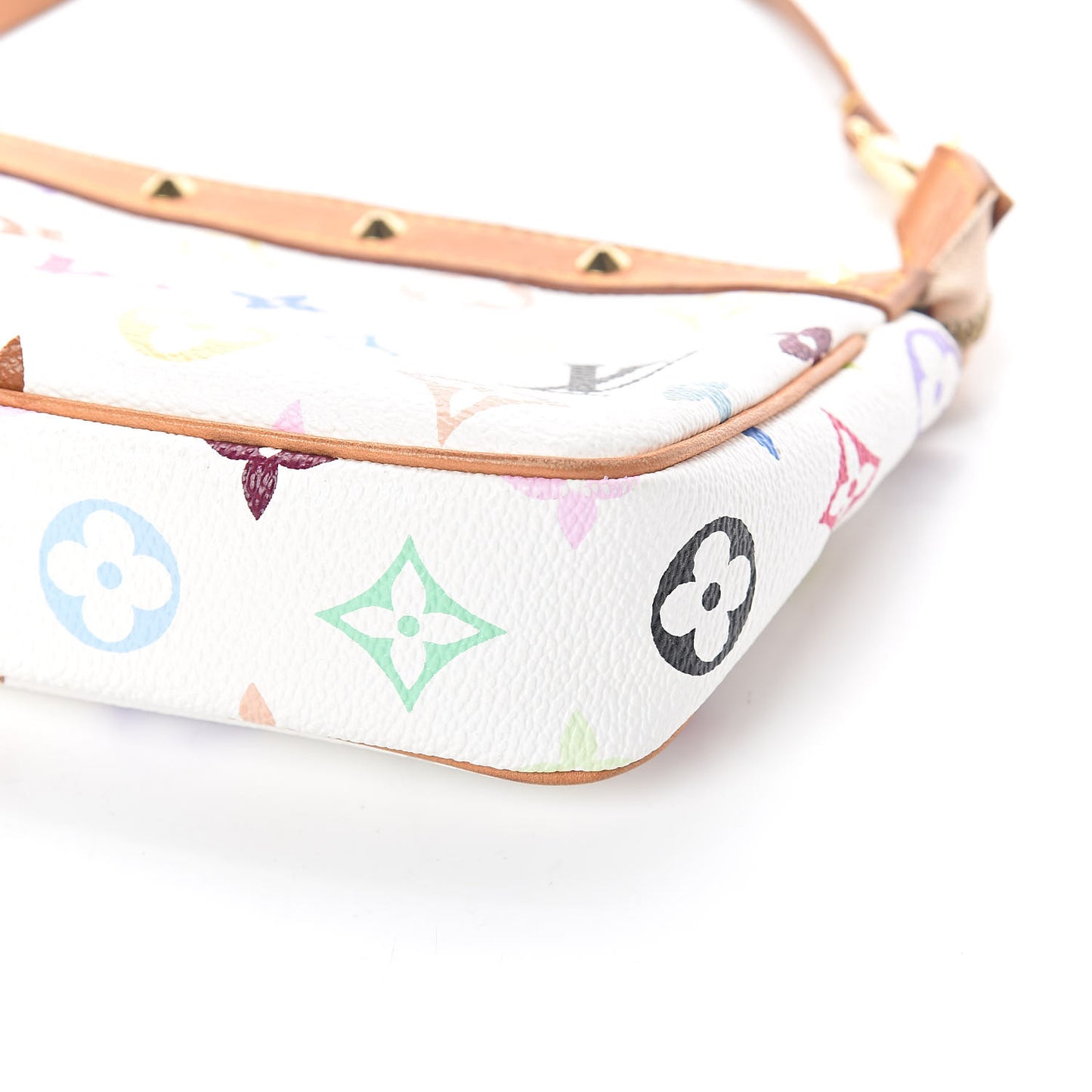 Monogram Multicolor Pochette Accessories White