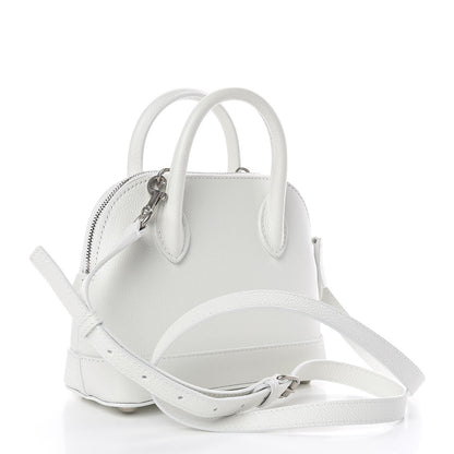 Balenciaga Grained Calfskin Logo XXS Ville Top Handle Bag White Fluo Pink 3 of 9