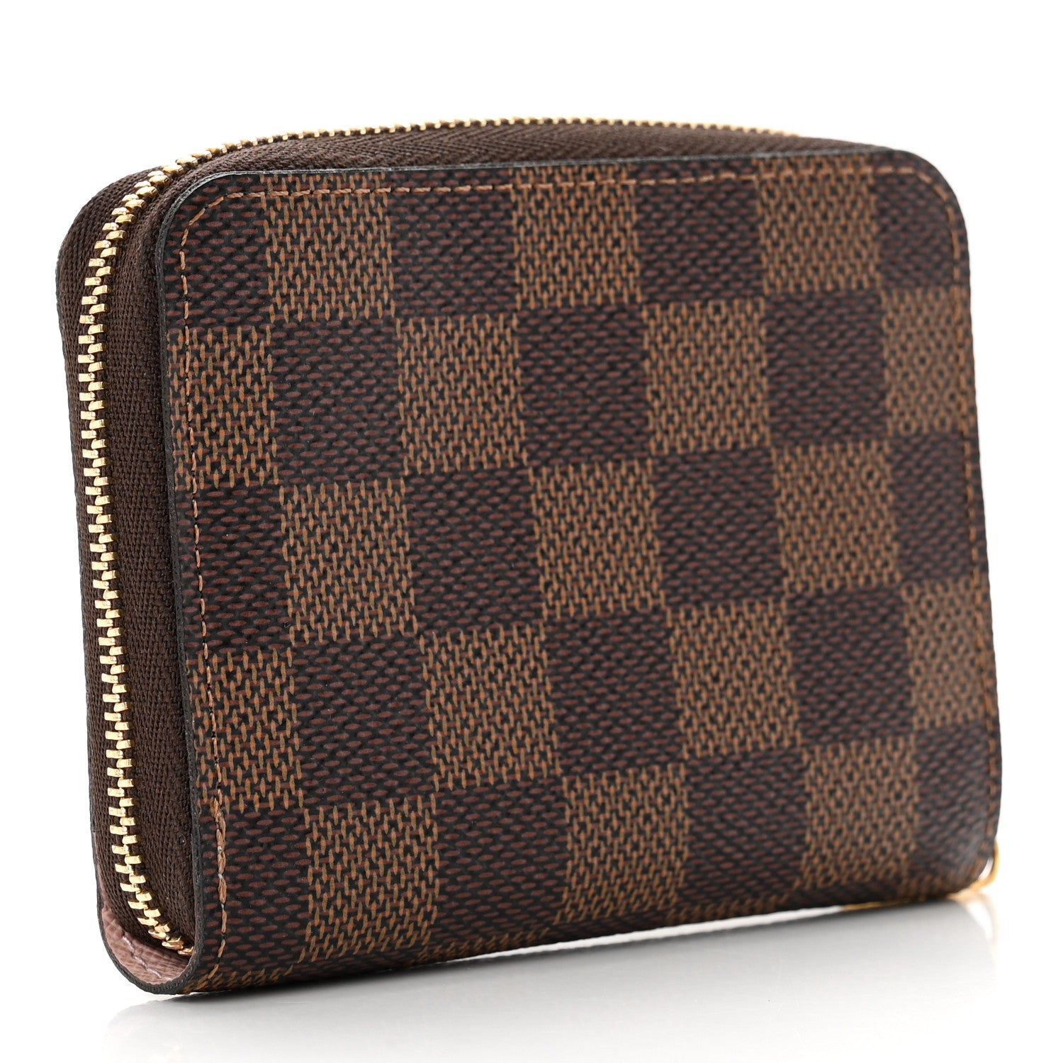 Louis Vuitton Damier Ebene Zippy Coin Purse Rose Ballerine 3 of 6