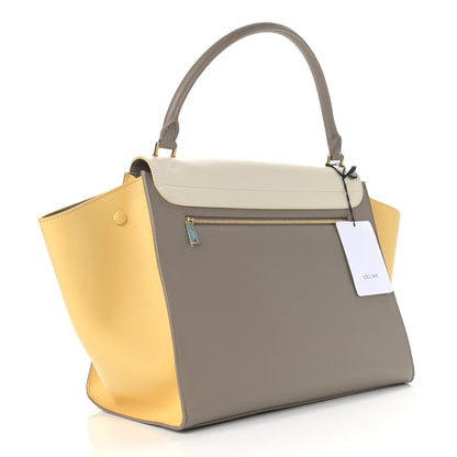 Celine Smooth Calfskin Medium Tri-Color Trapeze Butter 3 of 11