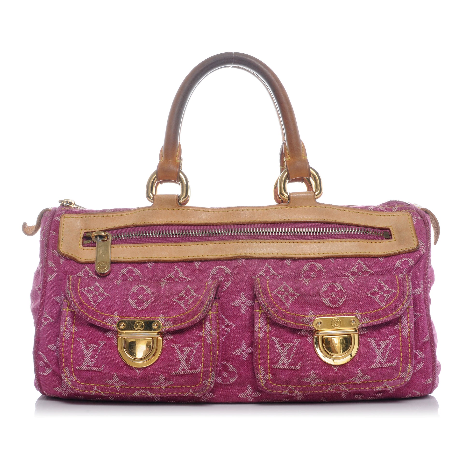 Louis Vuitton Monogram Denim Neo Speedy Fuchsia 1 of 8