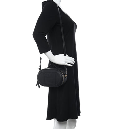 Fendi Vitello Grace Matte Mini O'Lock Camera Case Black 2 of 10