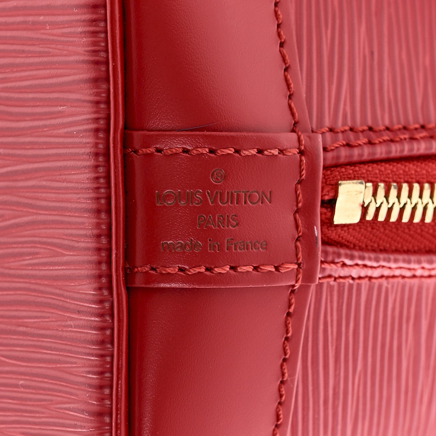 Louis Vuitton Epi Alma PM Castillan Red 6 of 14