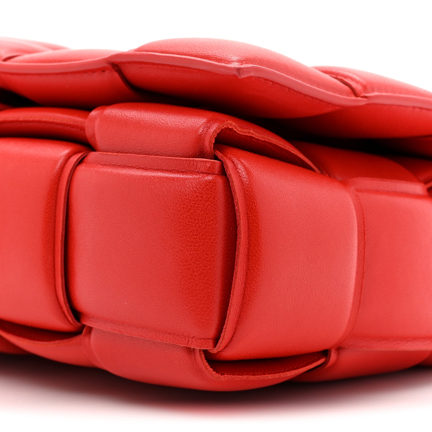 Bottega Veneta Lambskin Maxi Intreccio Padded Chain Cassette Crossbody Bag Nail Polish 7 of 14
