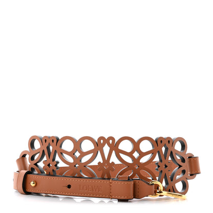 Loewe Calfskin Anagram Cutout Strap Tan 1 of 4