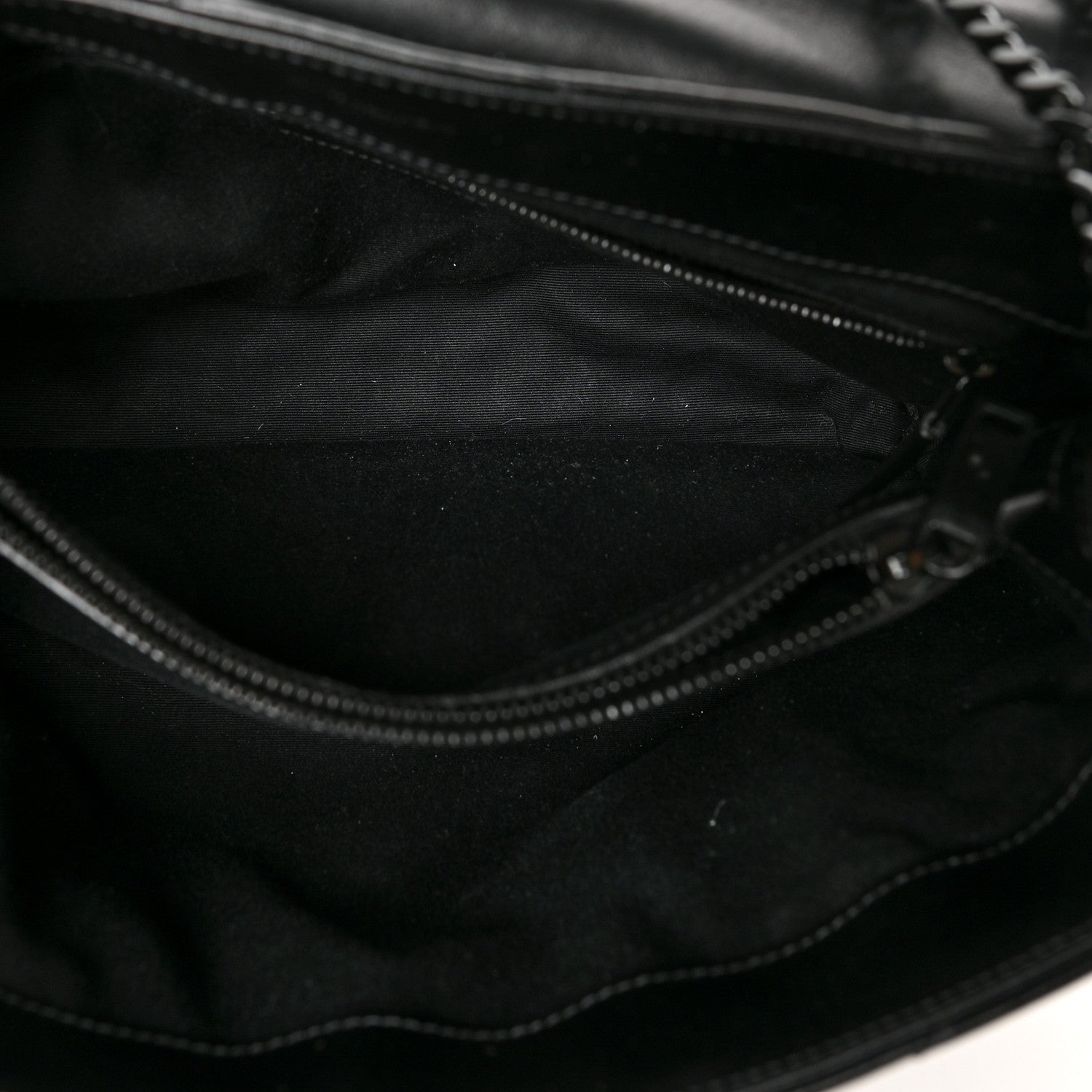 Saint Laurent Calfskin Y Quilted Monogram Medium Loulou Chain Satchel Black 6 of 12