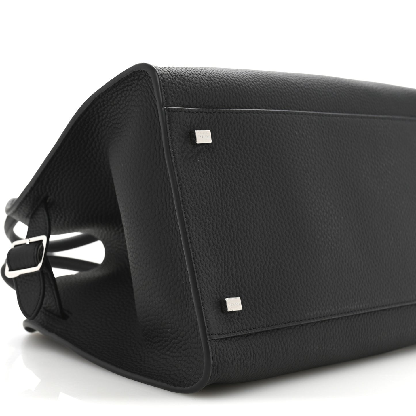 Matte Grained Calfskin Soft Margaux 12 Black