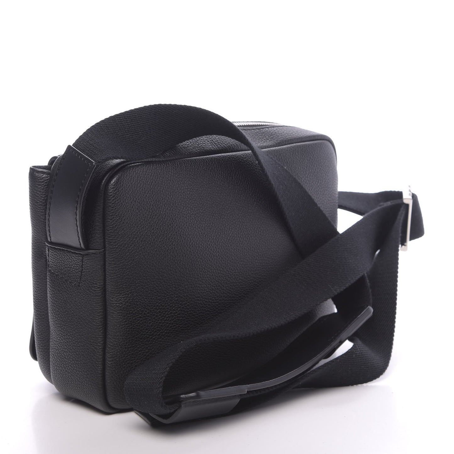 Soft Grained Calfskin XS Military Messenger Bag Black