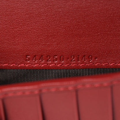 Gucci Microguccissima Zip Around Top Handle Travel Wallet Red 7 of 9