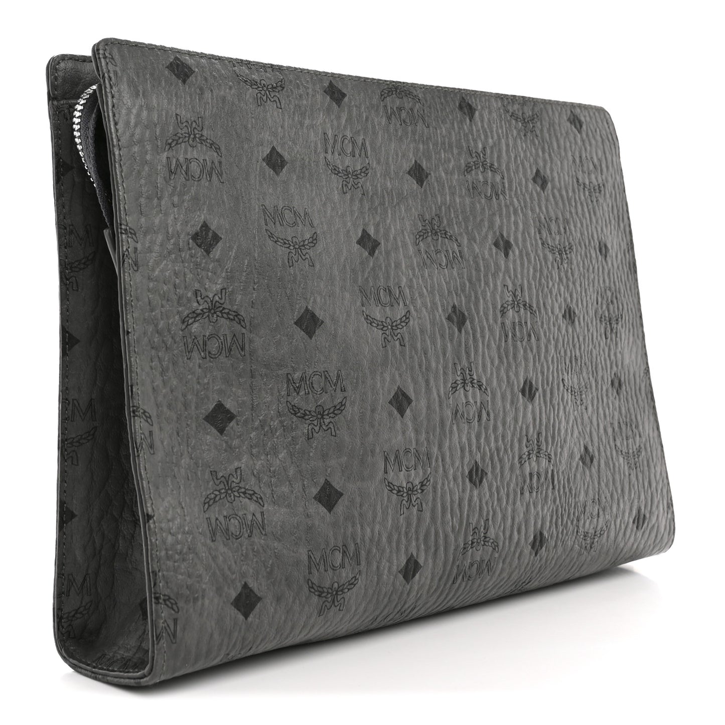 Visetos Studded Zip Pouch Phantom Grey