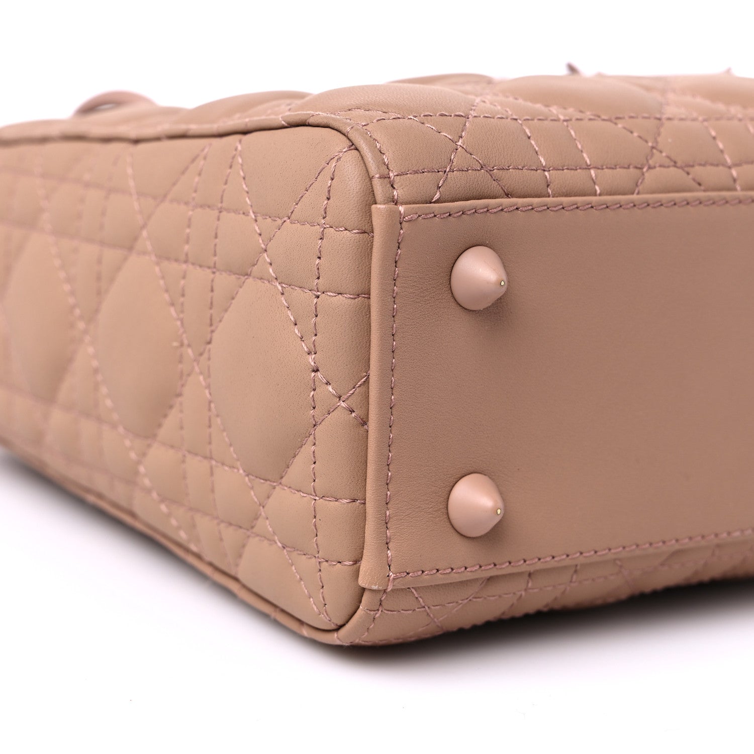 Christian Dior Ultra Matte Calfskin Cannage Small My ABCDior Lady Dior Beige 7 of 8