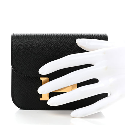 Hermes Epsom Constance Slim Wallet Black 3 of 9