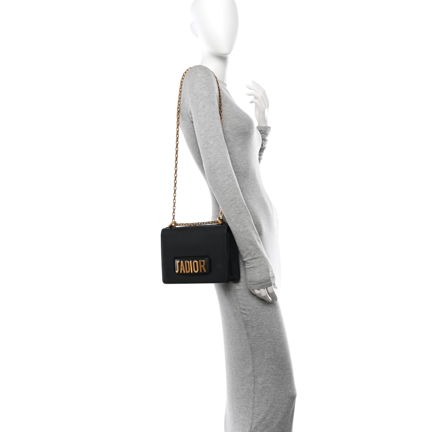 Christian Dior Calfskin J'Adior Chain Flap Bag Black 2 of 9