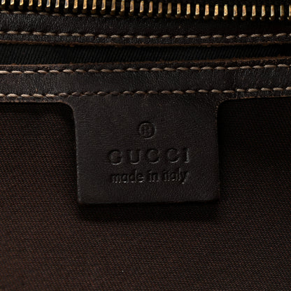 Gucci GG Supreme Monogram Medium Zippered Shopping Tote Dark Brown 8 of 14