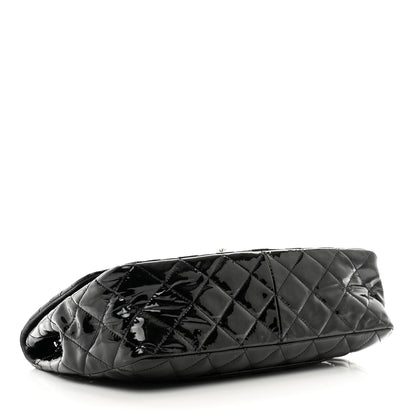 Chanel Patent Quilted Jumbo Single Flap Black 4 of 13