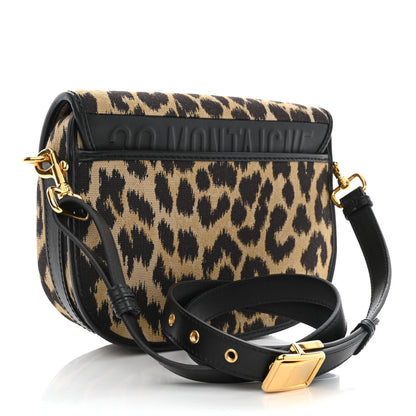 Christian Dior Canvas Mizza Embroidered Medium Bobby Flap Beige Multicolor 3 of 8