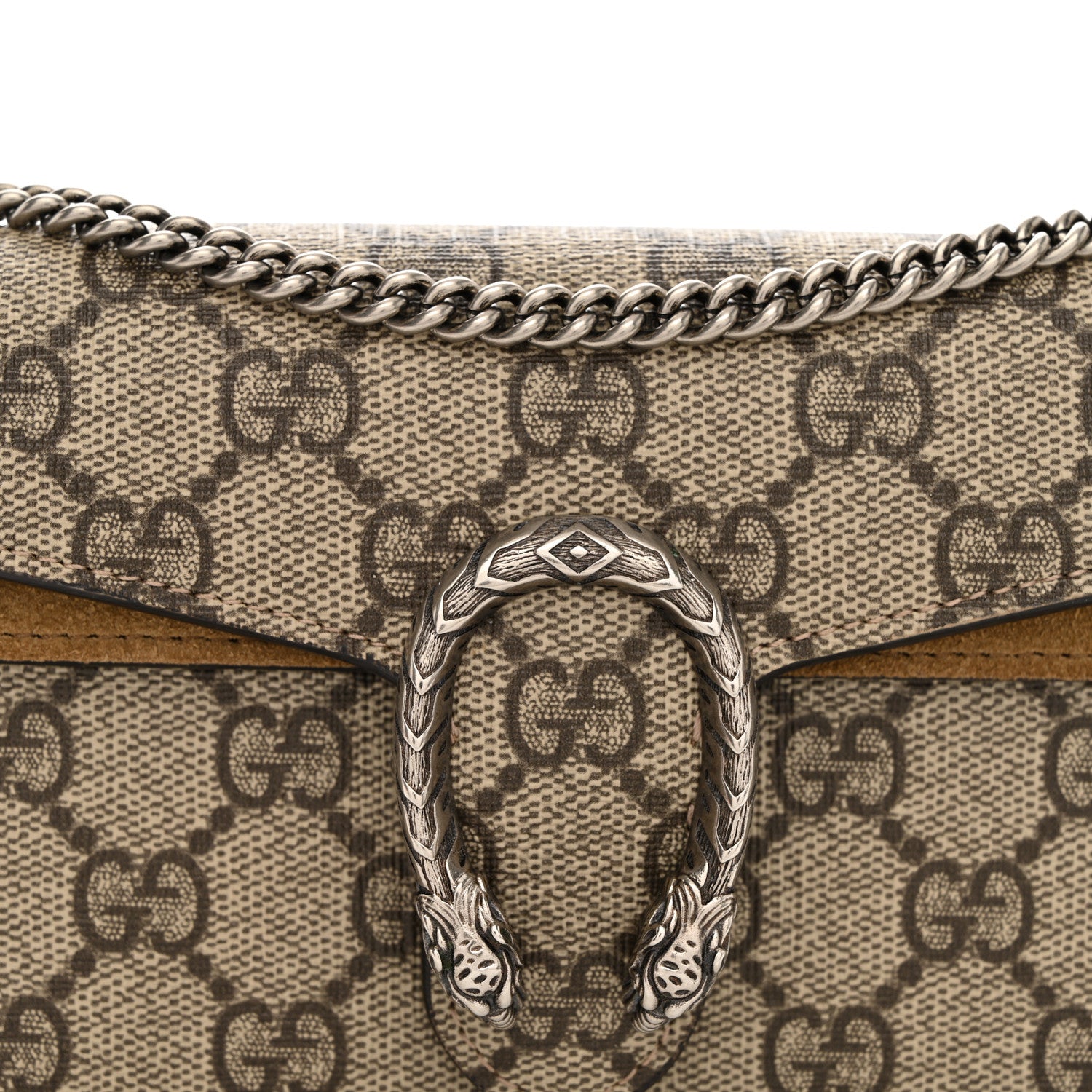 Gucci GG Supreme Monogram Super Mini Dionysus Shoulder Bag Taupe 7 of 11