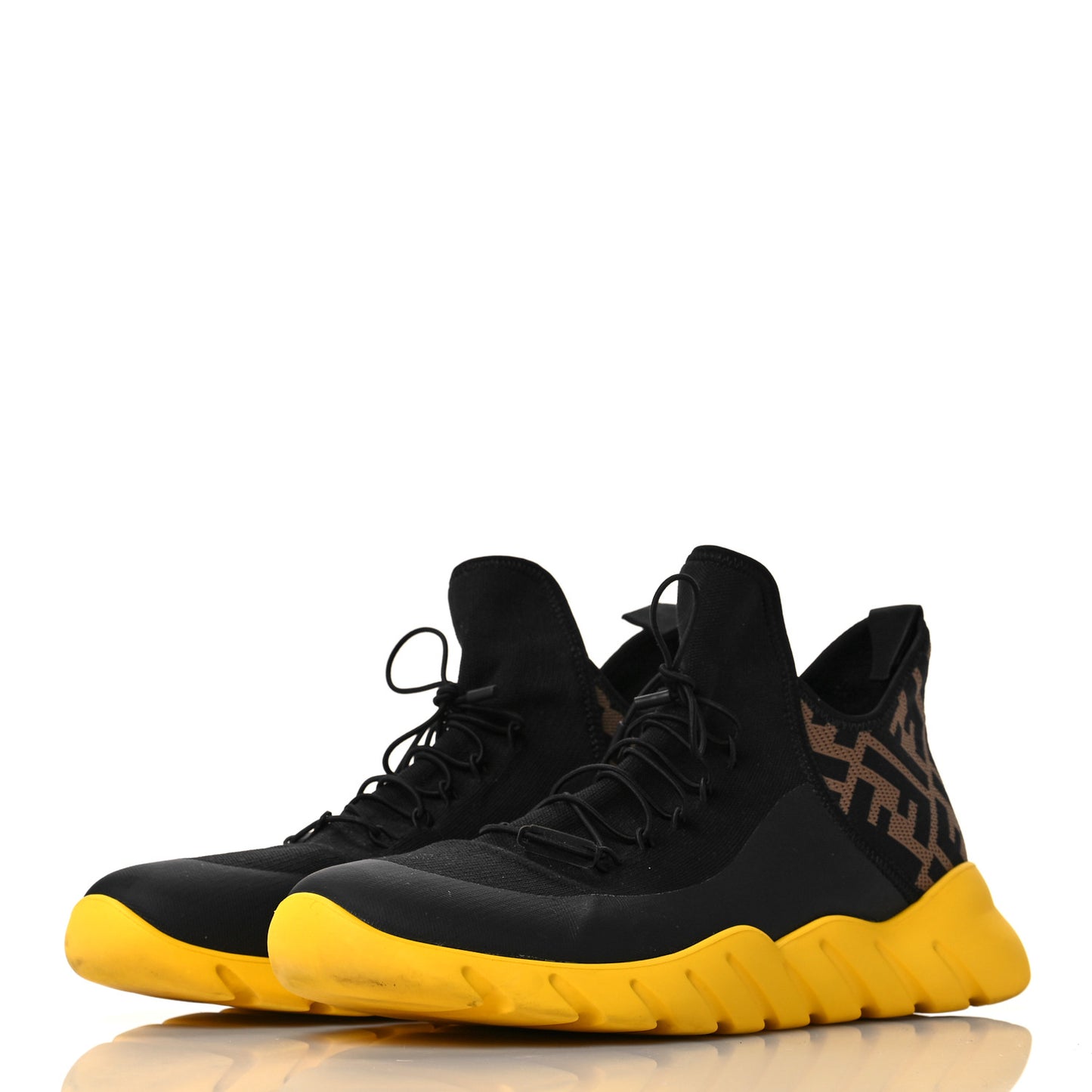 Mesh FF Mens High Top Sneakers 9 Black