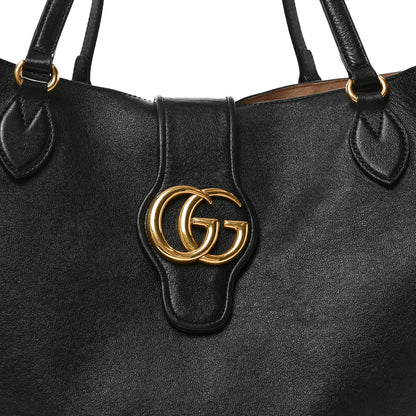 Gucci New Sakai Calfskin Lux Medium Dahlia Tote Black 9 of 13