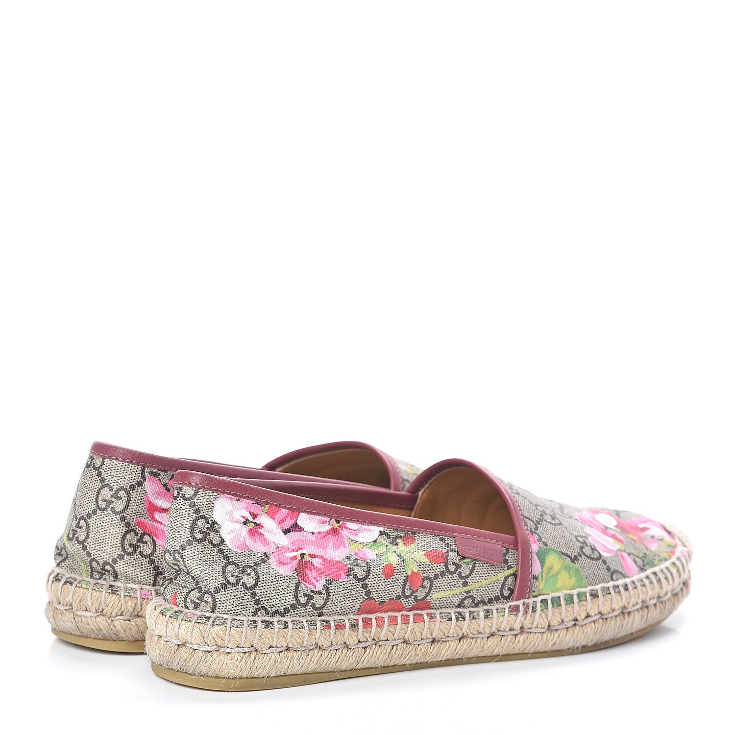 Gucci GG Supreme Monogram Blooms Espadrilles 40 Beige Multicolor Dry Rose 4 of 7