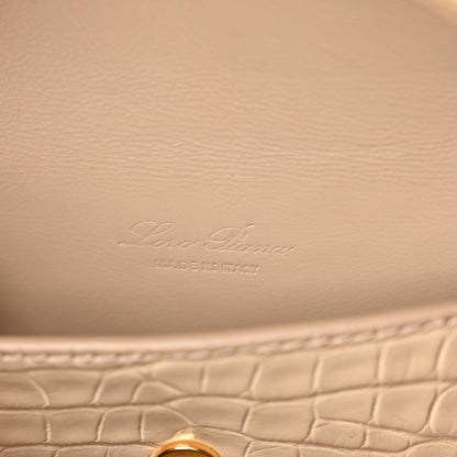 Loro Piana Alligator Extra Bag L27 Beige 6 of 13