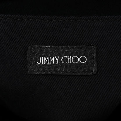 Jimmy Choo Soft Grainy Calfskin Star Studded Mini Pegasi Tote Black 6 of 11