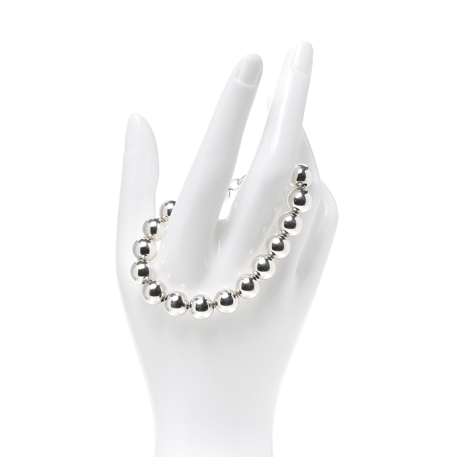 Tiffany Sterling Silver 10mm HardWear Ball Bracelet 2 of 4