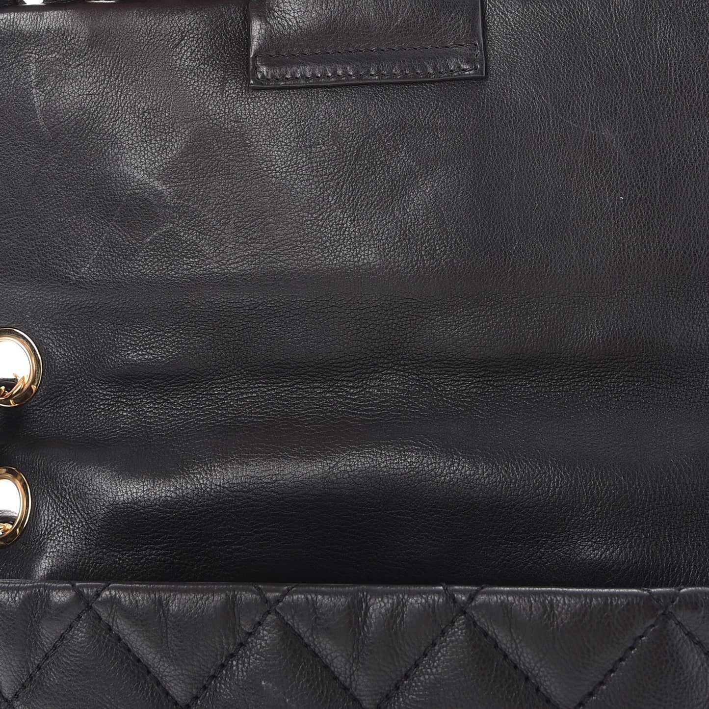 Calfskin Quilted Medium Chain Me Flap Black