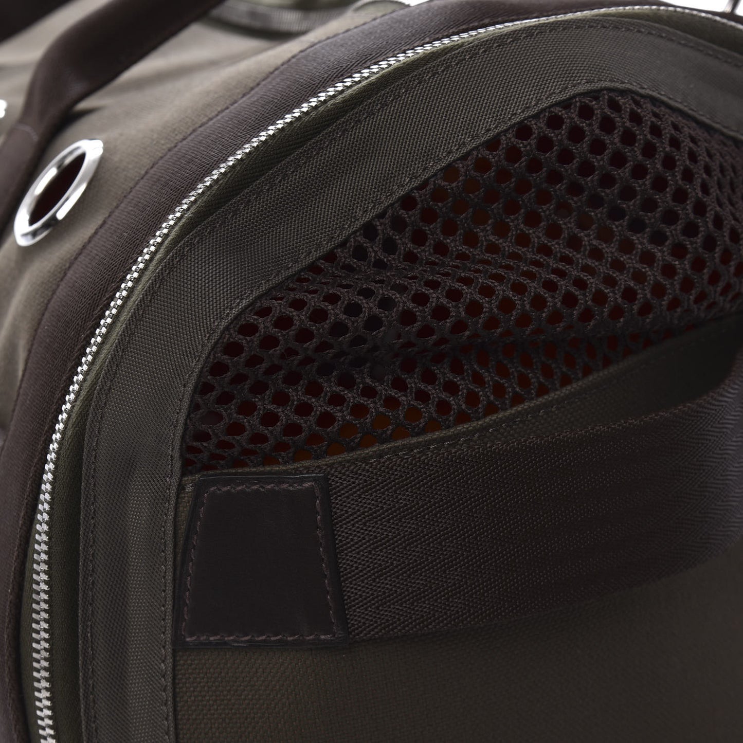 Fabric Carrying Dog Bag Kaki Feu