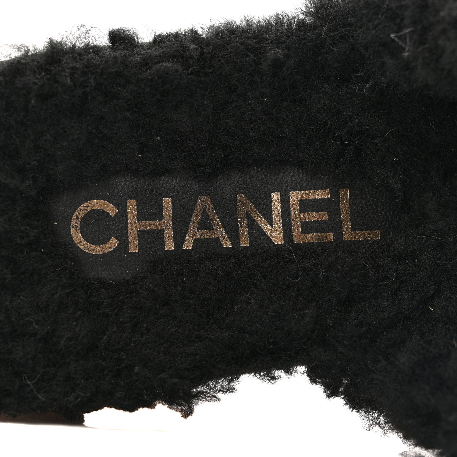 Chanel Suede Calfskin Shearling Turn Lock Clogs 41 Black 1801224