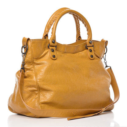 Balenciaga Agneau Classic Hardware Velo Jaune Moutarde 4 of 14