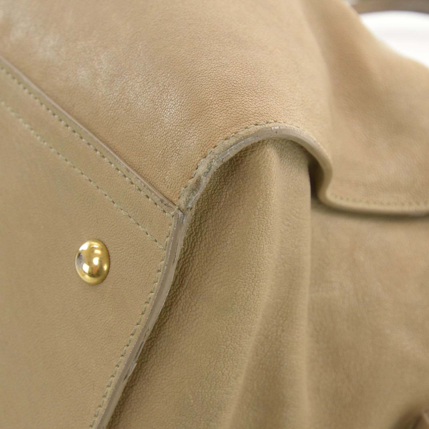 Saint Laurent Leather Large Cabas Chyc Beige 7 of 10