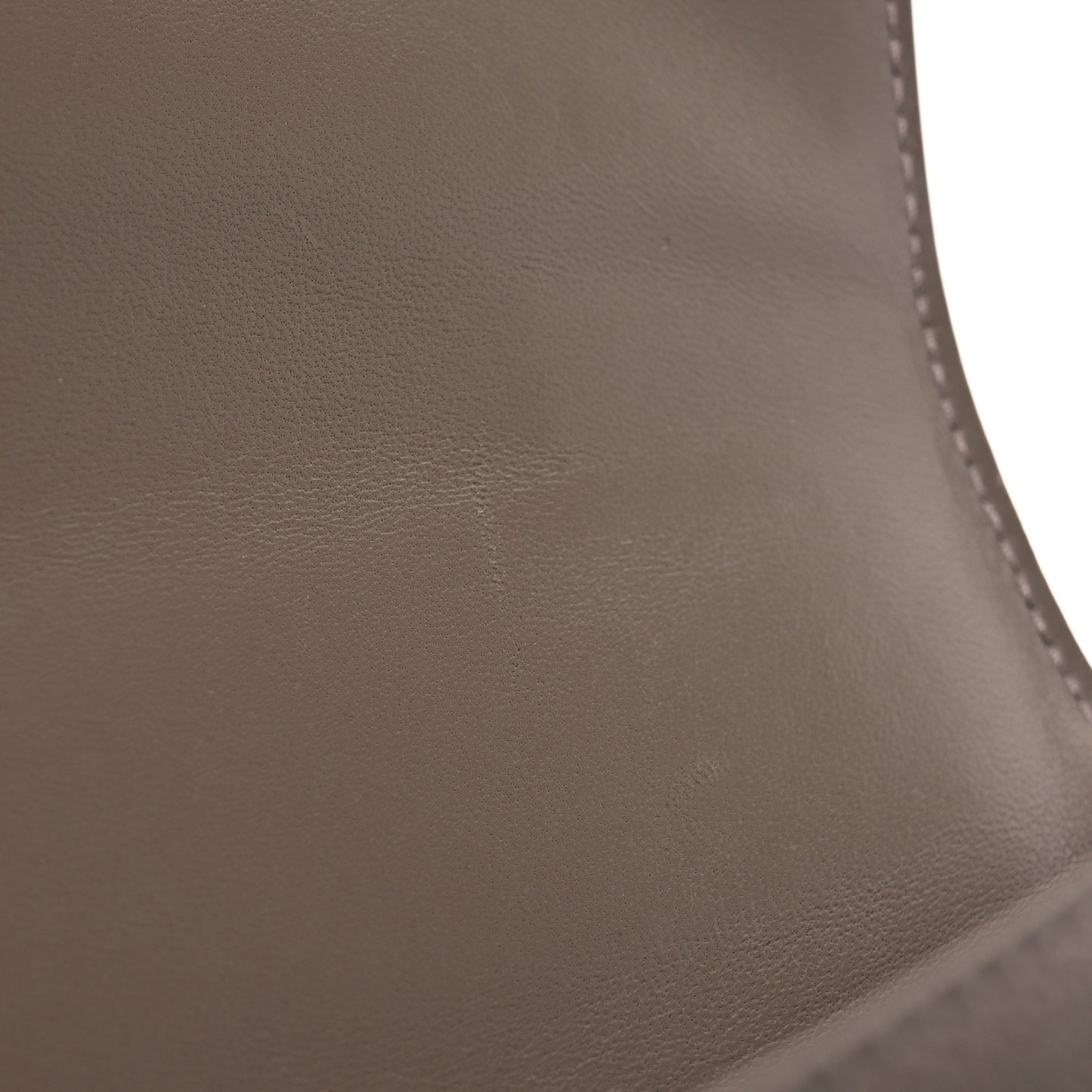 Grained Calfskin Small Hourglass Top Handle Bag Mink Grey