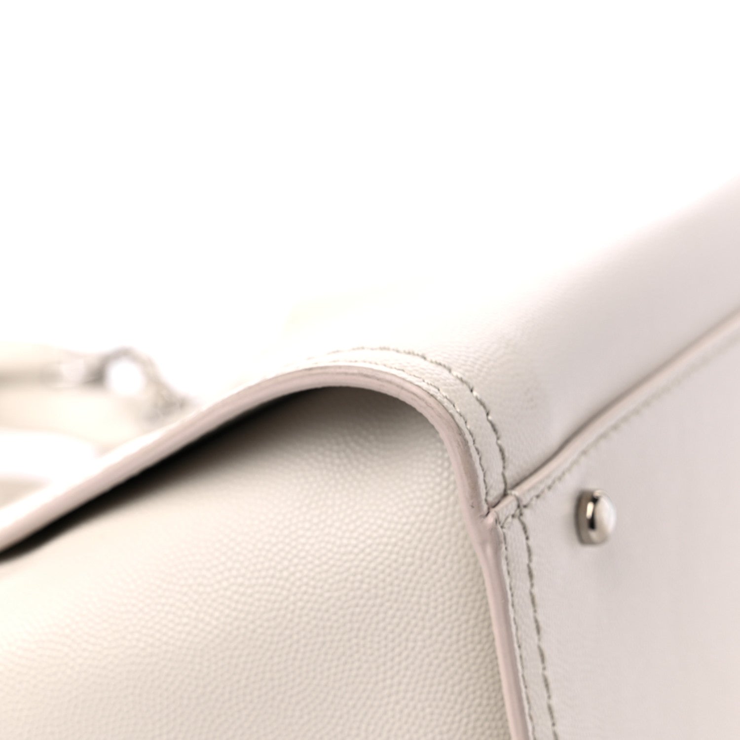 Chanel Caviar Small Studded Deauville Tote Ivory 8 of 16