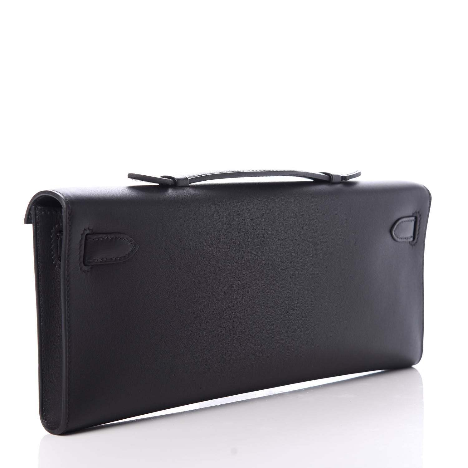 Hermes Swift Kelly Cut Clutch Pochette Black 3 of 7
