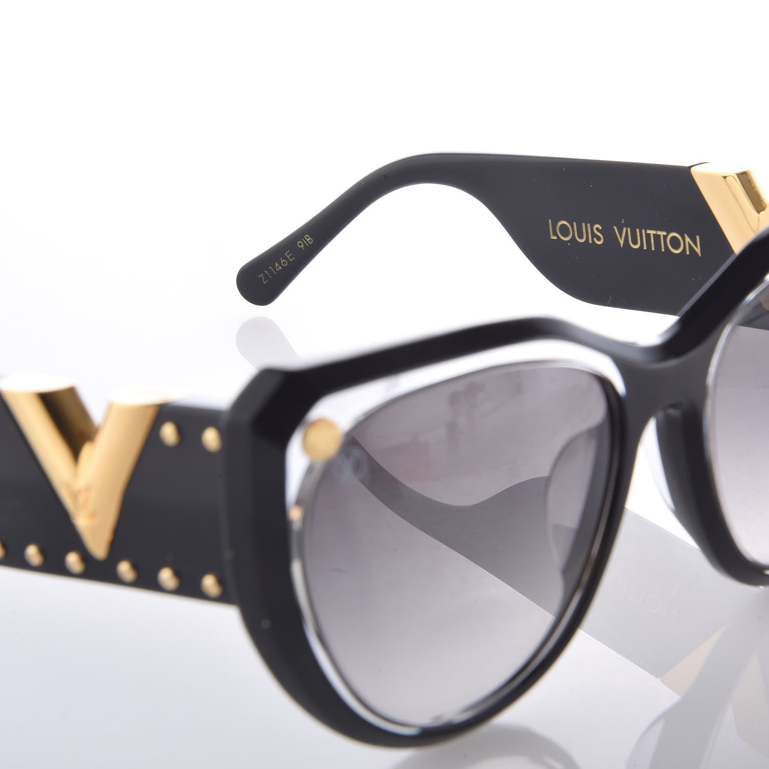 Louis Vuitton My Fair Lady Studs Sunglasses Z1146E Black 5 of 8
