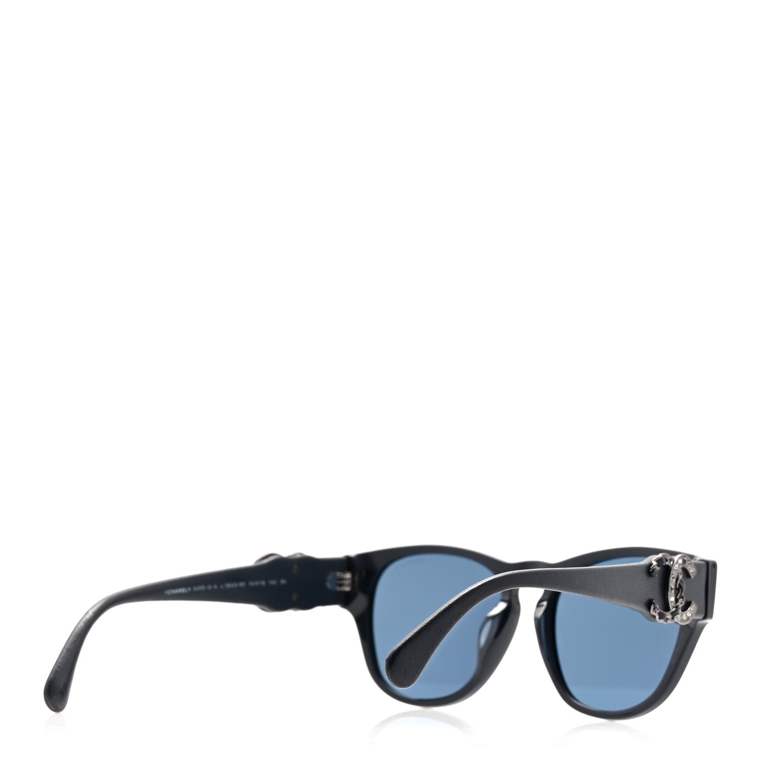 Chanel Crystal Lambskin CC Sunglasses 5455-Q-A Navy 1852130