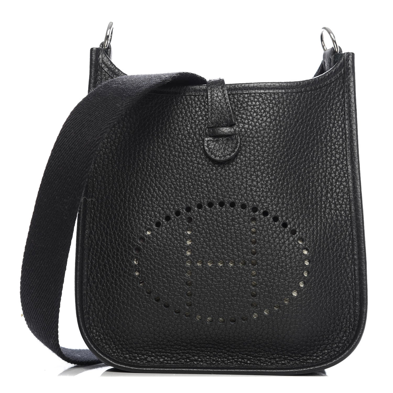 Hermes Taurillon Clemence Evelyne TPM Black 1 of 10