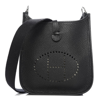 Hermes Taurillon Clemence Evelyne TPM Black 1 of 10