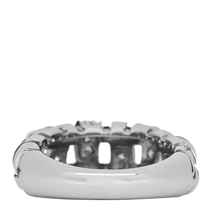 Tiffany 18K White Gold Diamond Vannerie Weave Ring 49 5 3 of 4