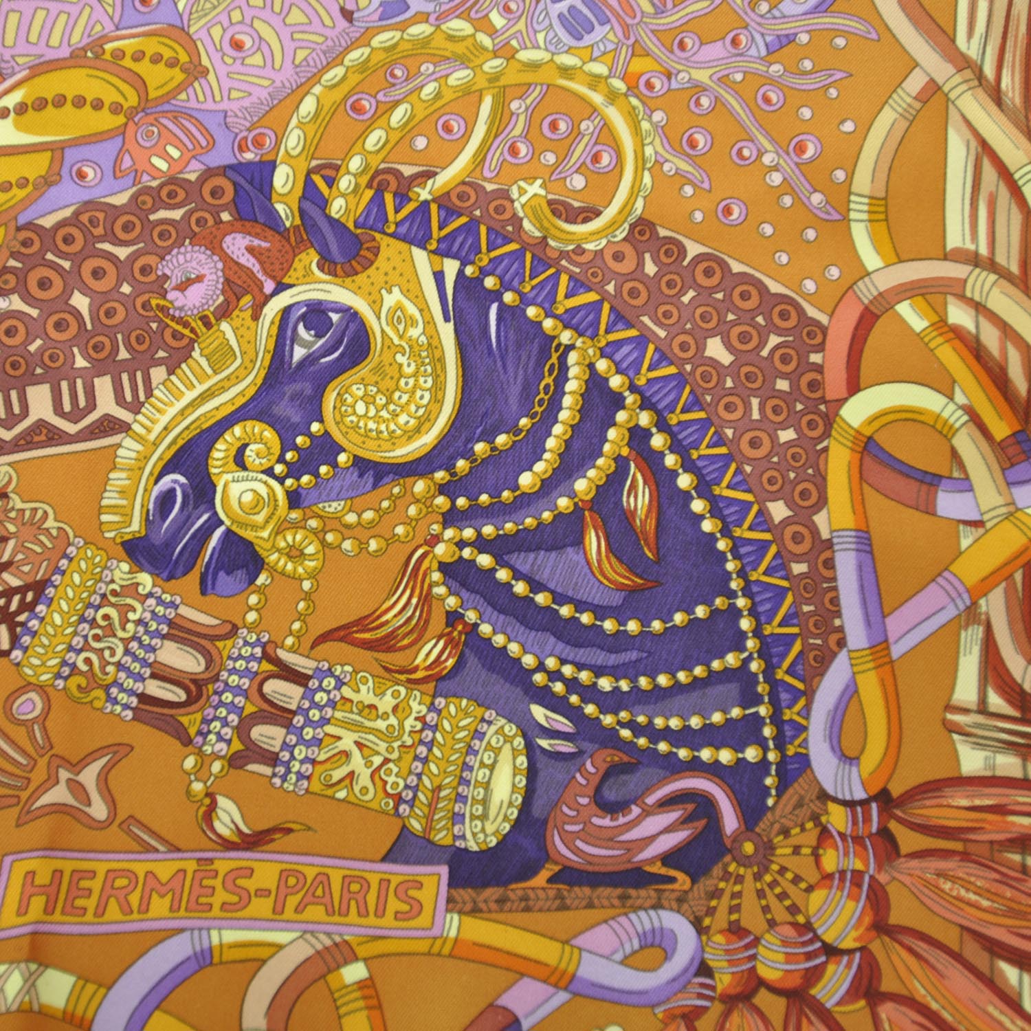 Hermes Silk Au Fil Du Carre Scarf 90 4 of 11