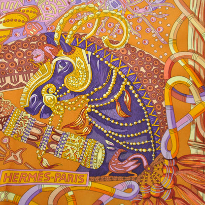 Hermes Silk Au Fil Du Carre Scarf 90 4 of 11