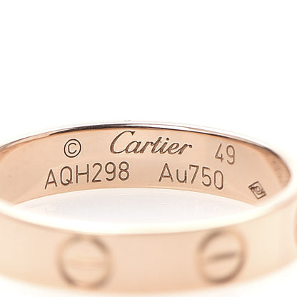Cartier 18K Pink Gold 3.5mm LOVE Wedding Band Ring 49 4.75 4 of 4