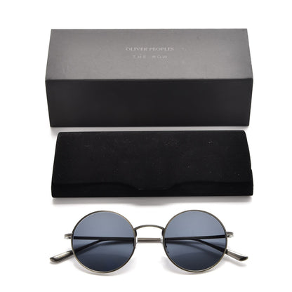 Oliver Peoples The Row After Midnight Round Sunglasses Pewter Black 9 of 9