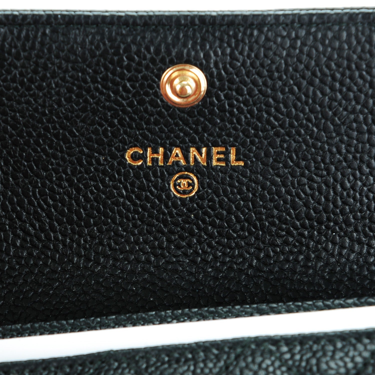 Chanel Caviar Quilted Boy Card Holder Wallet Black 6 of 8