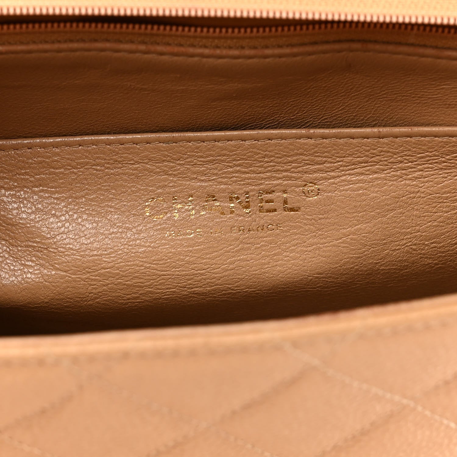 Chanel Caviar Quilted Jumbo Single Flap Beige 7 of 14