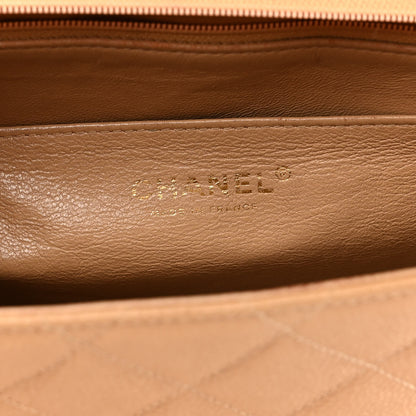 Chanel Caviar Quilted Jumbo Single Flap Beige 7 of 14