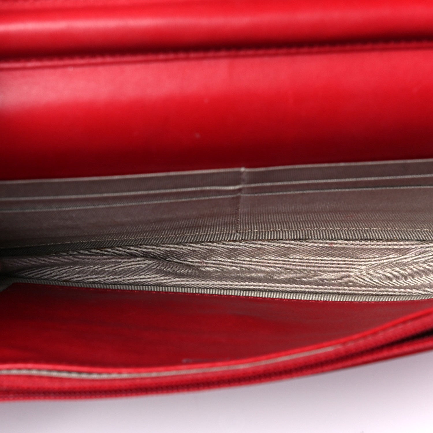 Chanel Caviar Sevruga Wallet on Chain WOC Red 5 of 10