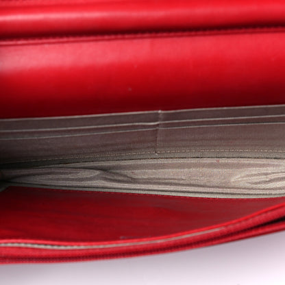 Chanel Caviar Sevruga Wallet on Chain WOC Red 5 of 10